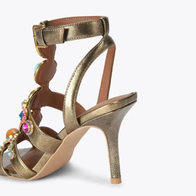 Kurt Geiger Sandals Octavia High Gladiator Heel Bronze Combination 8211 Women