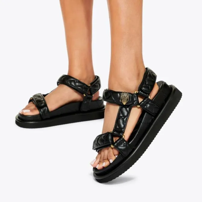 Kurt Geiger Sandals Orson Velcro Sandal Black 8211 Women