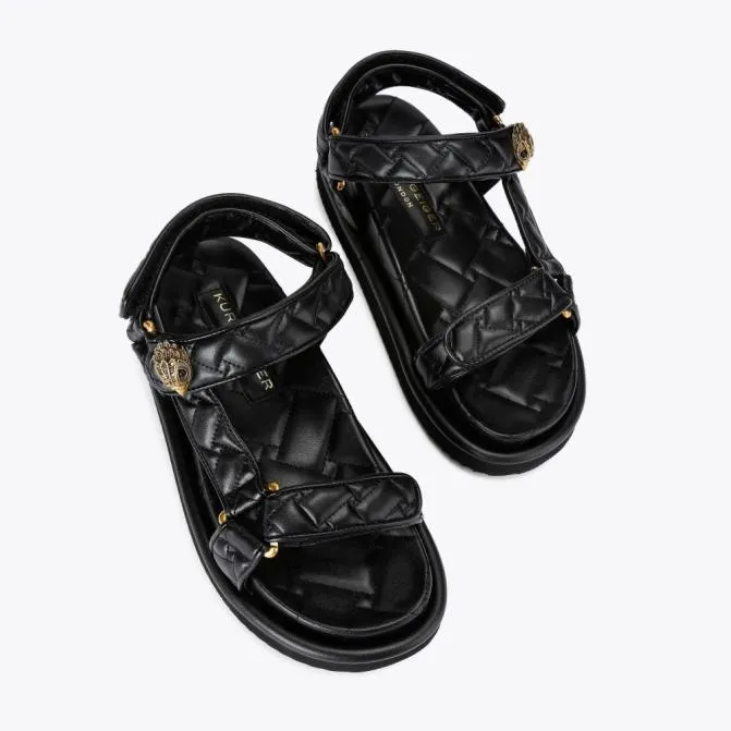 Kurt Geiger Sandals Orson Velcro Sandal Black 8211 Women