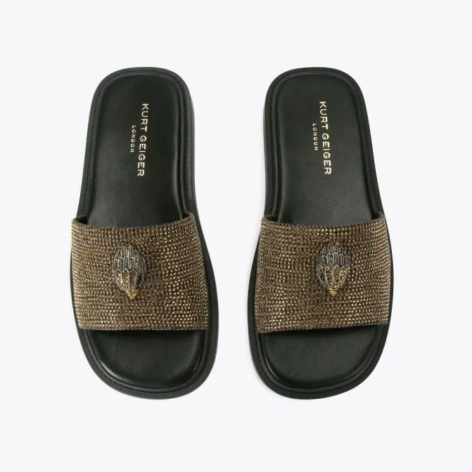Kurt Geiger Sandals Oscar Slide Sandal Dark Brown 8211 Men