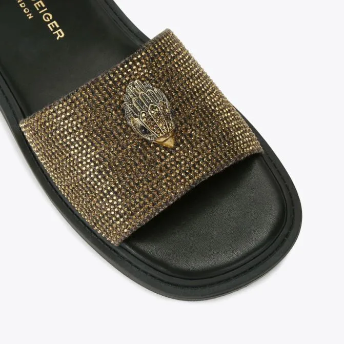 Kurt Geiger Sandals Oscar Slide Sandal Dark Brown 8211 Men
