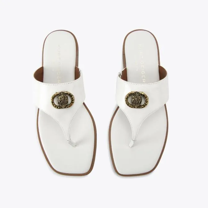 Kurt Geiger Sandals Square Chelsea Tbar Sandal White 8211 Women