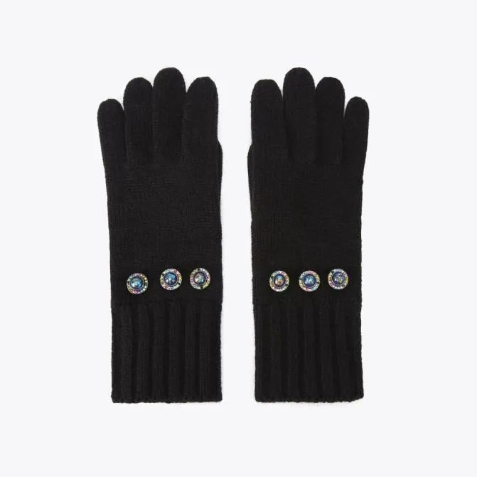 Kurt Geiger Scarves and Gloves Octavia Knit Gloves Black Other 8211 Women