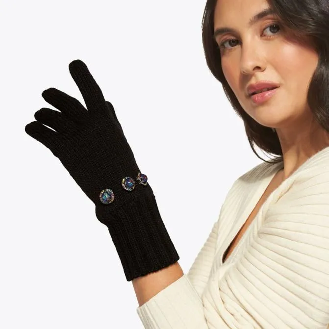 Kurt Geiger Scarves and Gloves Octavia Knit Gloves Black Other 8211 Women