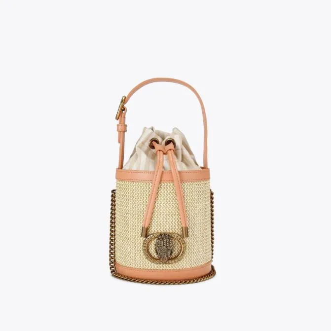 Kurt Geiger Shoulder Bags Small Chelsea Round Bucket Bag Beige Combination 8211 Women Kurt Geiger Shoulder Bags Small Chelsea Round Bucket Bag Beige Combination 8211 Women