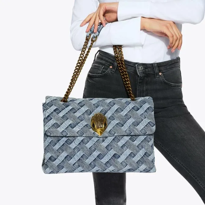 Kurt Geiger Shoulder Bags Xxl Denim Kensington Bag Denim 8211 Women