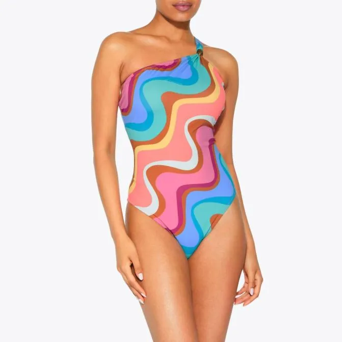 Kurt Geiger Swim Kensington Swimsuit Mid Brown 8211 Women