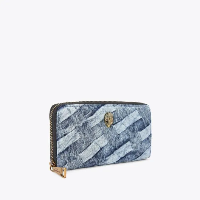 Kurt Geiger Wallets and Purses Kensington Zip Around Denim 8211 Women