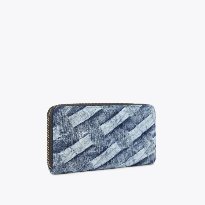 Kurt Geiger Wallets and Purses Kensington Zip Around Denim 8211 Women