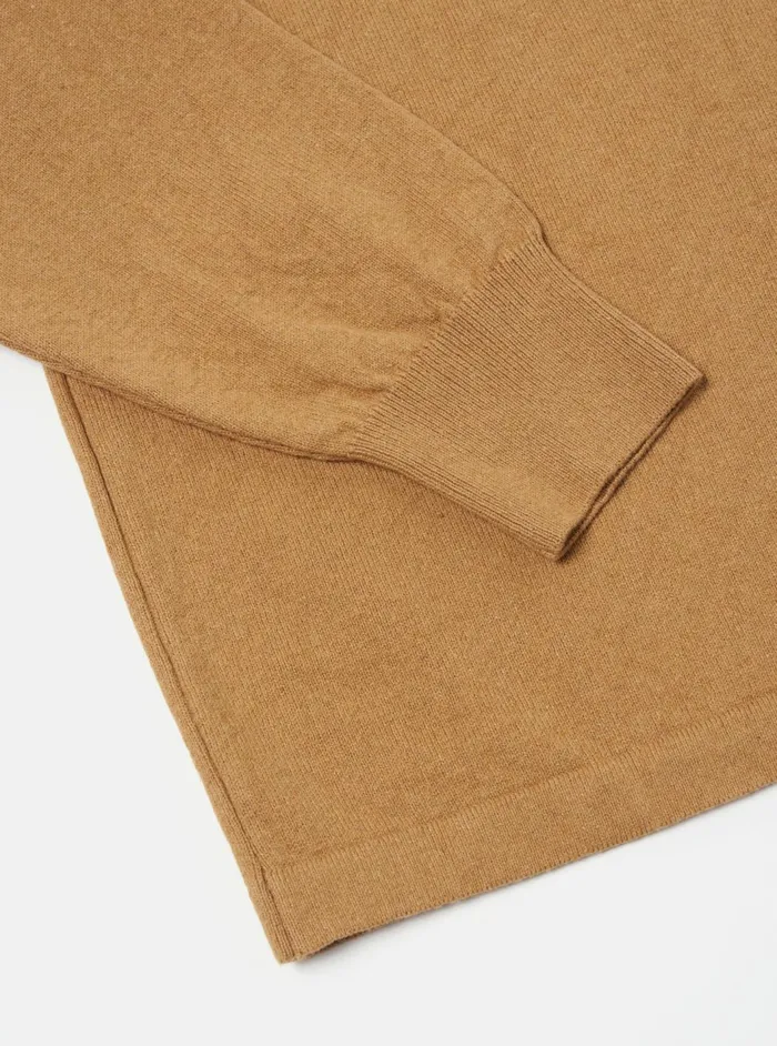 LS Pullover Knit Shirt In Cumin Eco Cotton Men Universal Works Knitwear