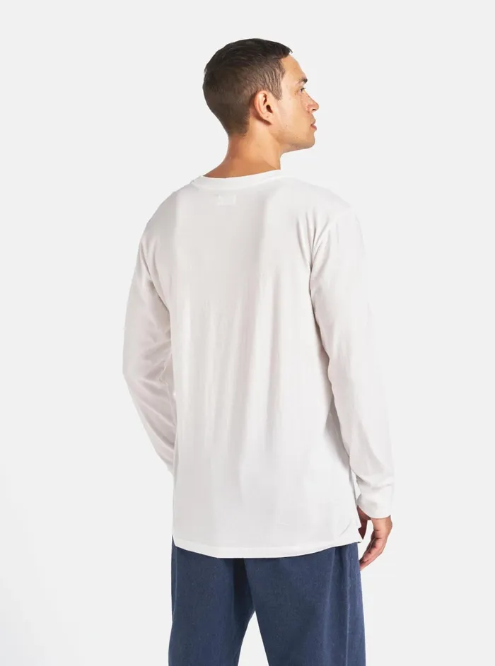 LS Tee In Ecru Organic Jersey Men Universal Works Tees