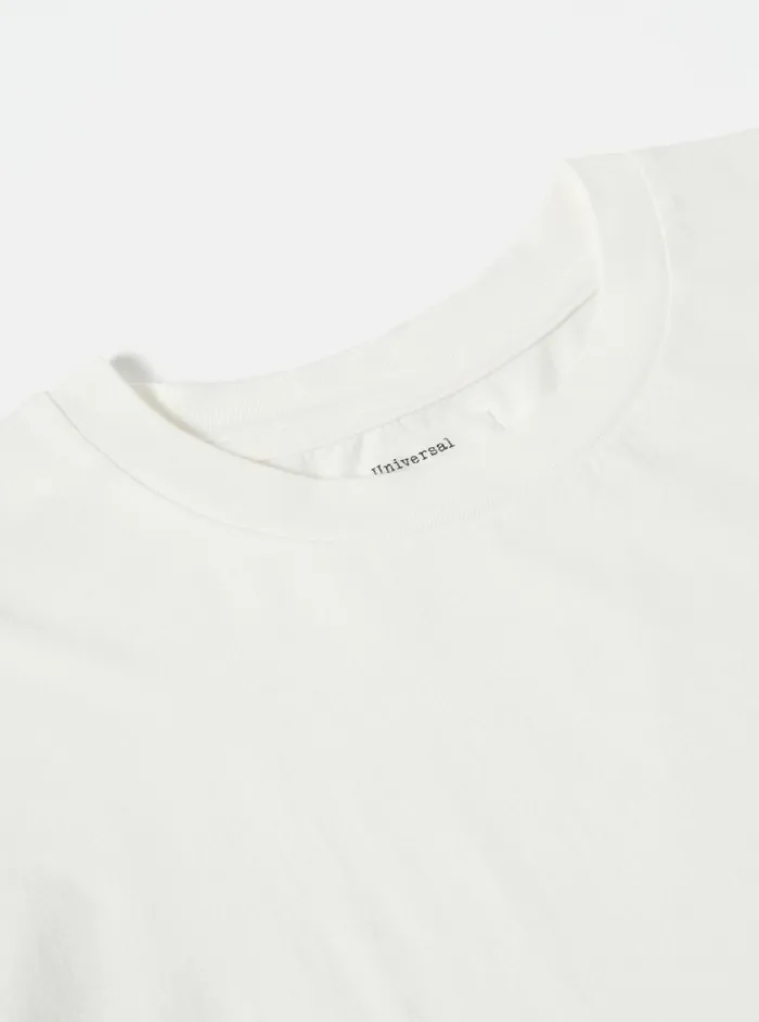LS Tee In Ecru Organic Jersey Men Universal Works Tees