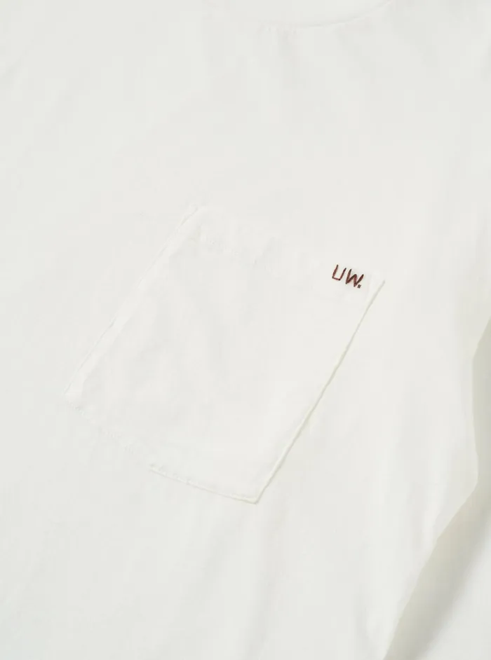 LS Tee In Ecru Organic Jersey Men Universal Works Tees
