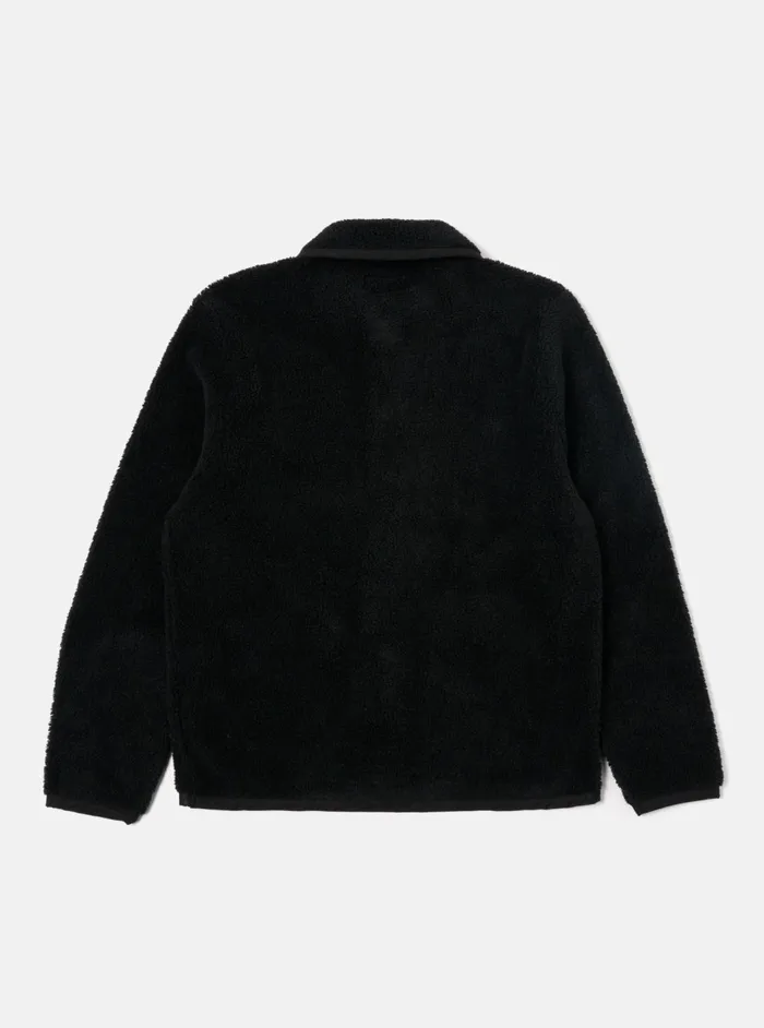 Lancaster Jacket In Black Mountain Fleece Men Universal Works Fleece