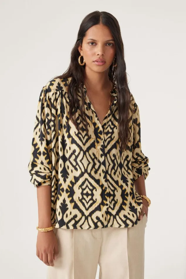 LandBlouse With Yoke Clothing Baandsh Tops and Shirts