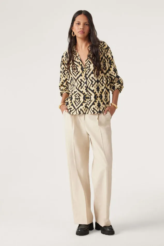 LandBlouse With Yoke Clothing Baandsh Tops and Shirts