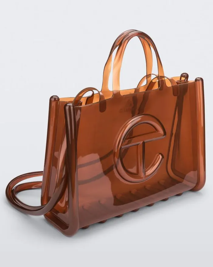 Large Jelly Shopper Brown Women Melissa Handbags