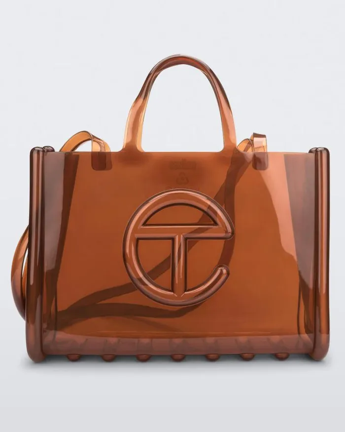 Large Jelly Shopper Brown Women Melissa Handbags