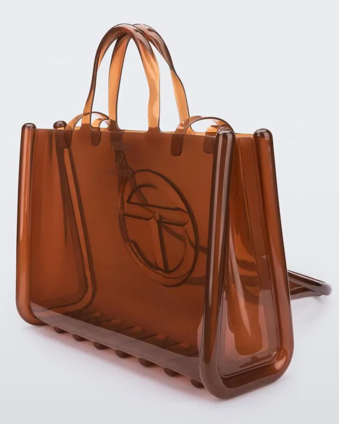 Large Jelly Shopper Brown Women Melissa Handbags