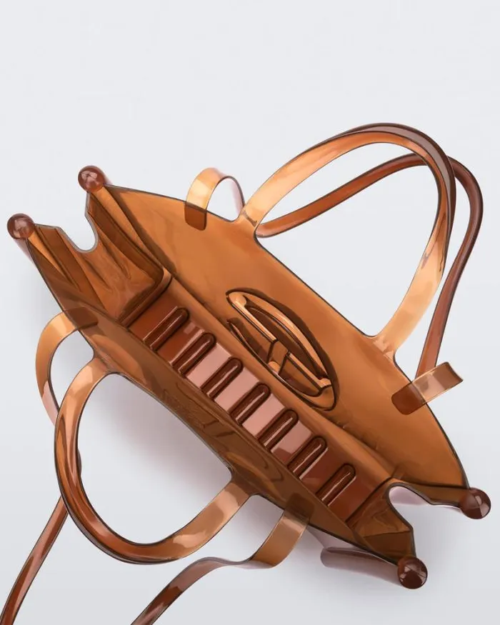 Large Jelly Shopper Brown Women Melissa Handbags