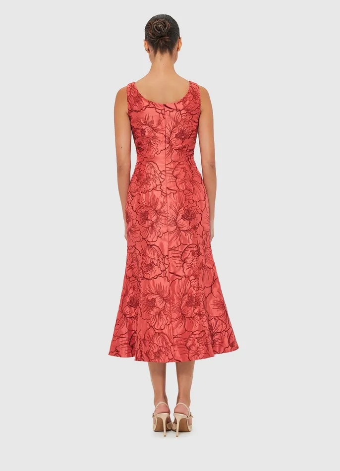 LEO LIN Daphne Midi Dress 8211 Mulberry Women Dresses and Jumpsuits