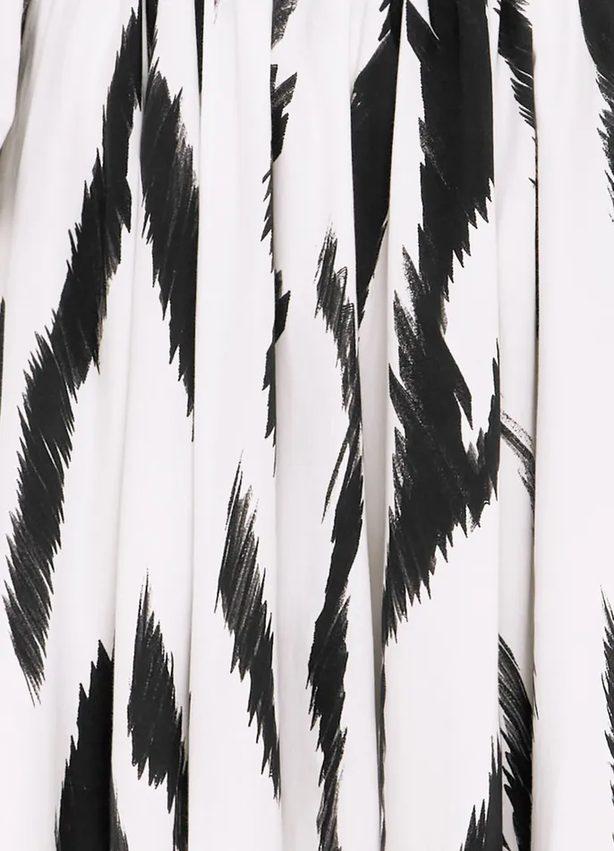 LEO LIN Sarah OffShoulder Midi Dress 8211 Tiger Print in White Women Dresses and Jumpsuits