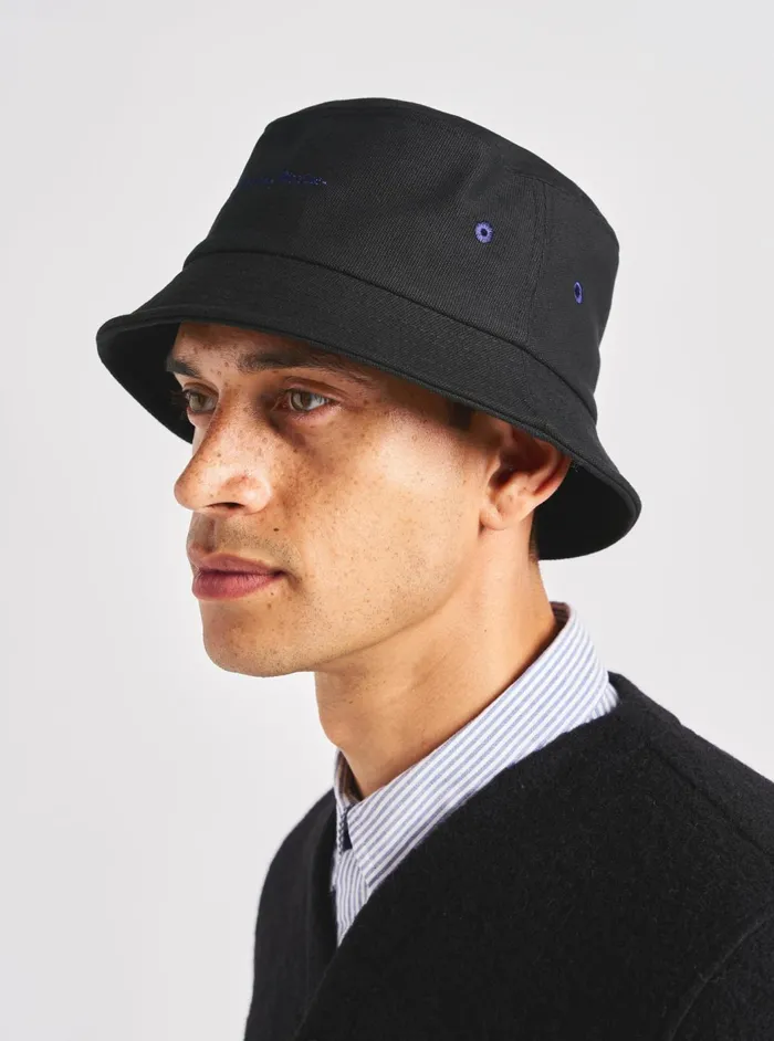 Lewis Hat In Black Canvas Men Universal Works Hats