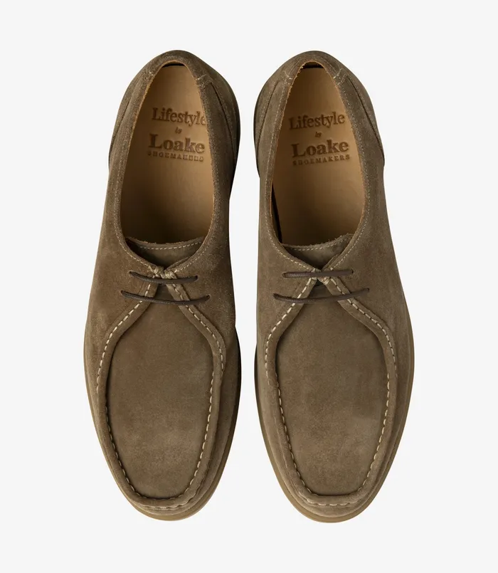 Loake Plain Ties Men Arezzo Flint Suede