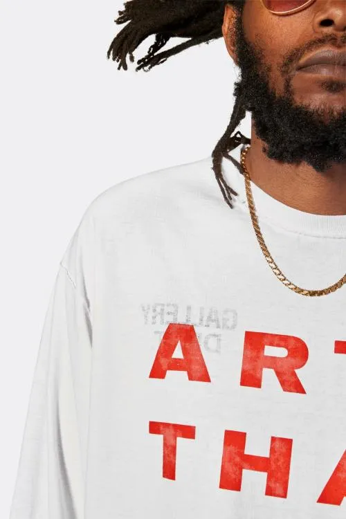 Long Sleeve Men Gallery Dept BIG ART THAT KILLS REVERSIBLE LS White