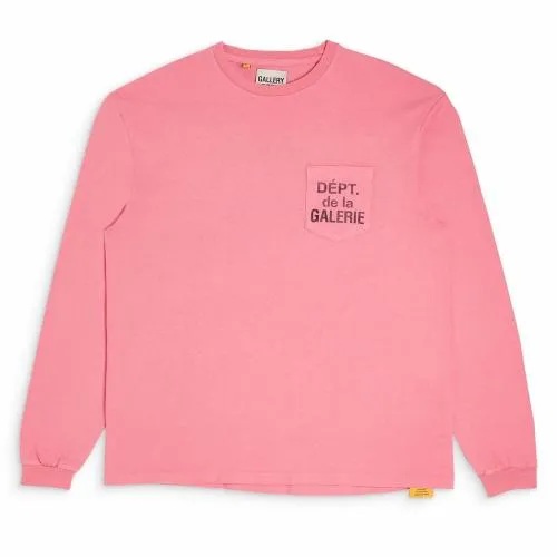 Long Sleeve Men Gallery Dept DEPT DE LA GALERIE LS POCKET TEE Salmon