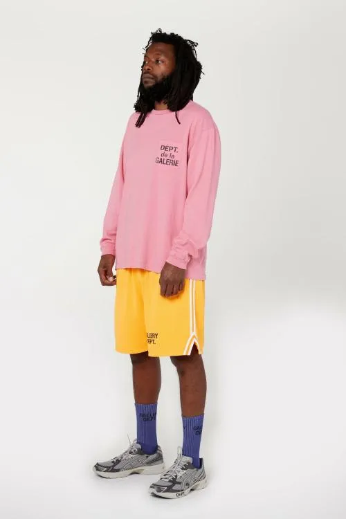 Long Sleeve Men Gallery Dept DEPT DE LA GALERIE LS POCKET TEE Salmon