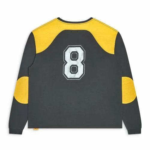 Long Sleeve Men Gallery Dept FREESTYLE LS TEE Blackyellow Gold