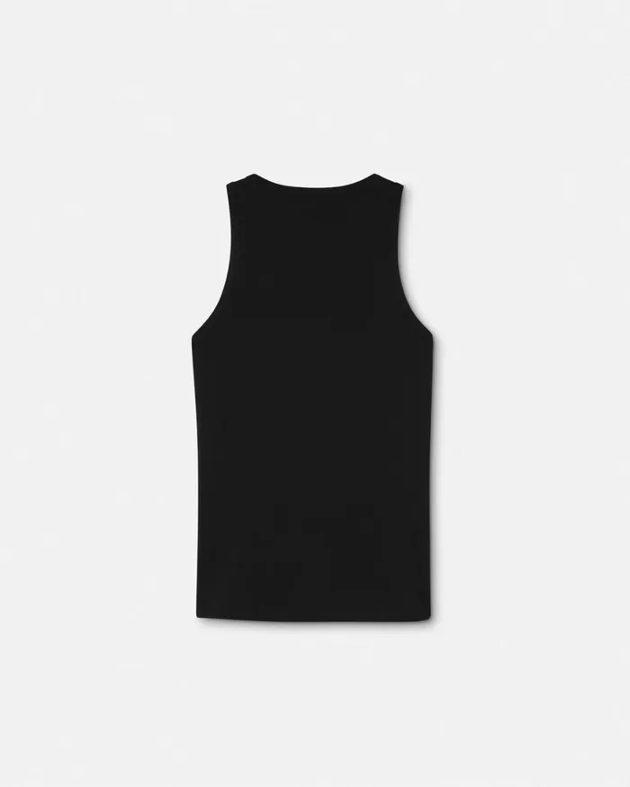 Loungewear and Pajamas Men Versace Medusa Tank Top Undershirt Black