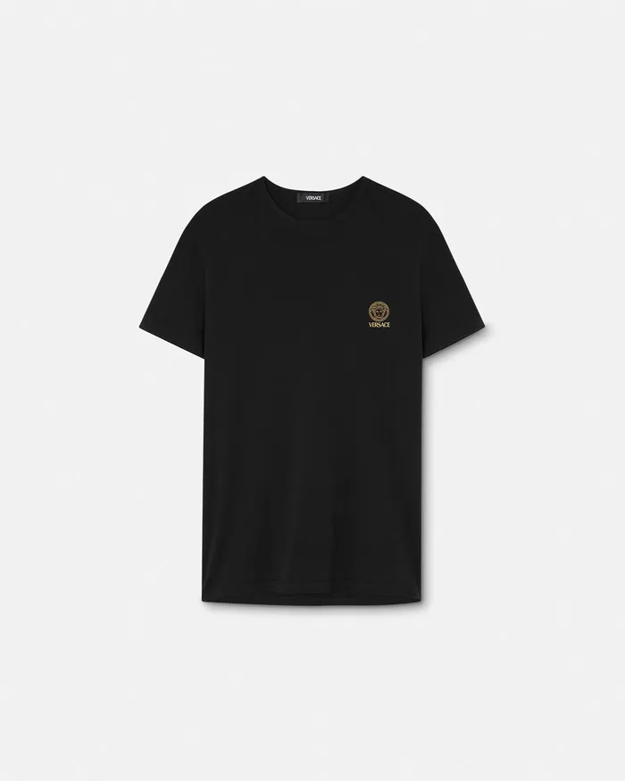 Loungewear and Pajamas Men Versace Medusa Undershirt Black
