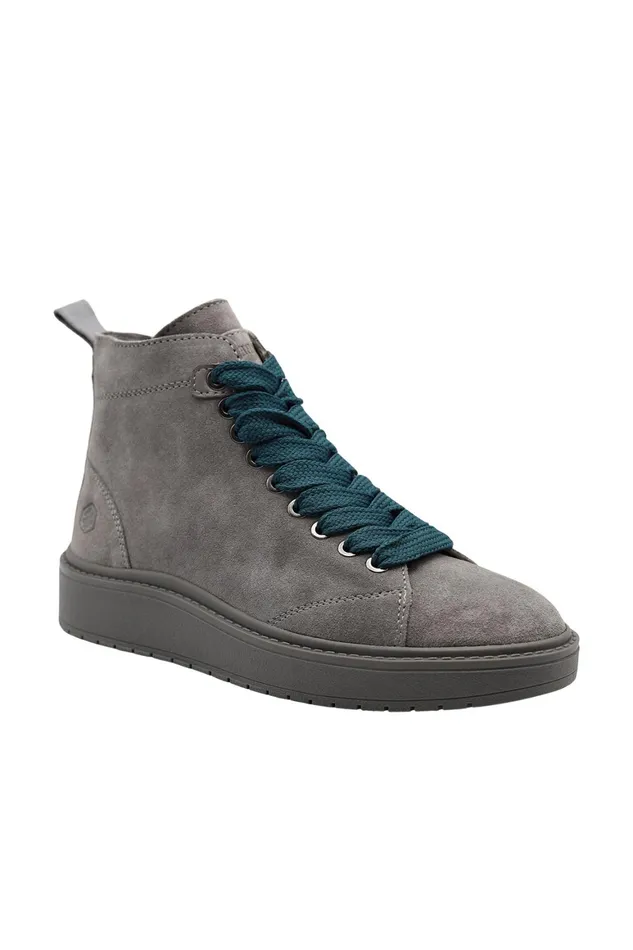 Lumberjack ANKLE BOOTS Women HIGH CUT SNEAKER GRAY Woman 776 Grey