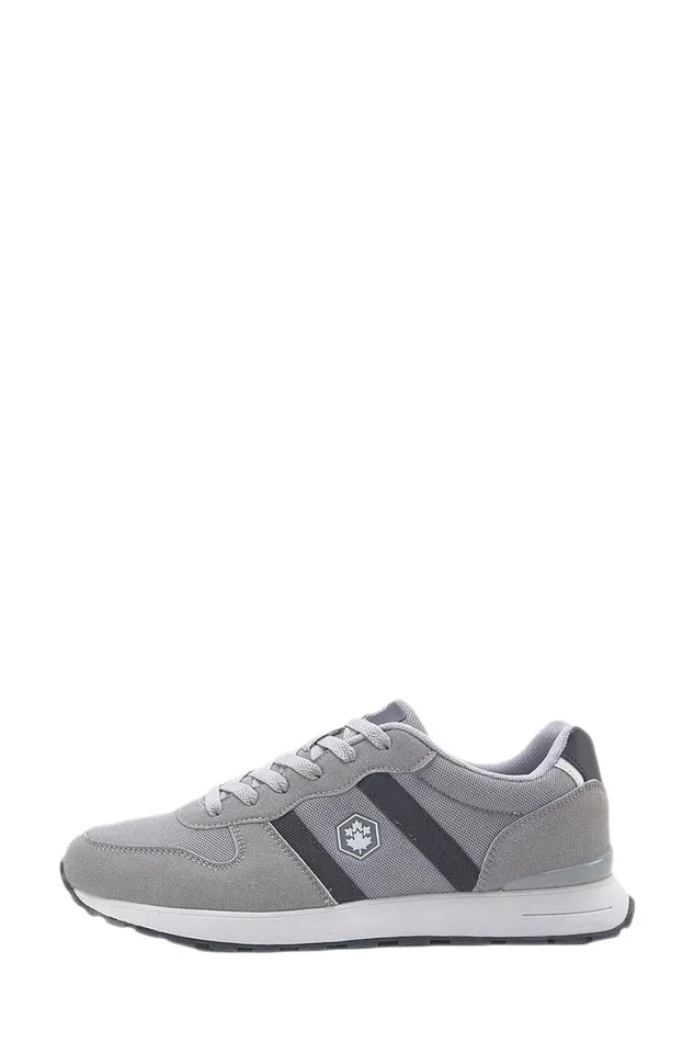 Lumberjack SNEAKERS Men DECEMBER ACTIVE LACED L GREY Man Comfort Shoes Grey