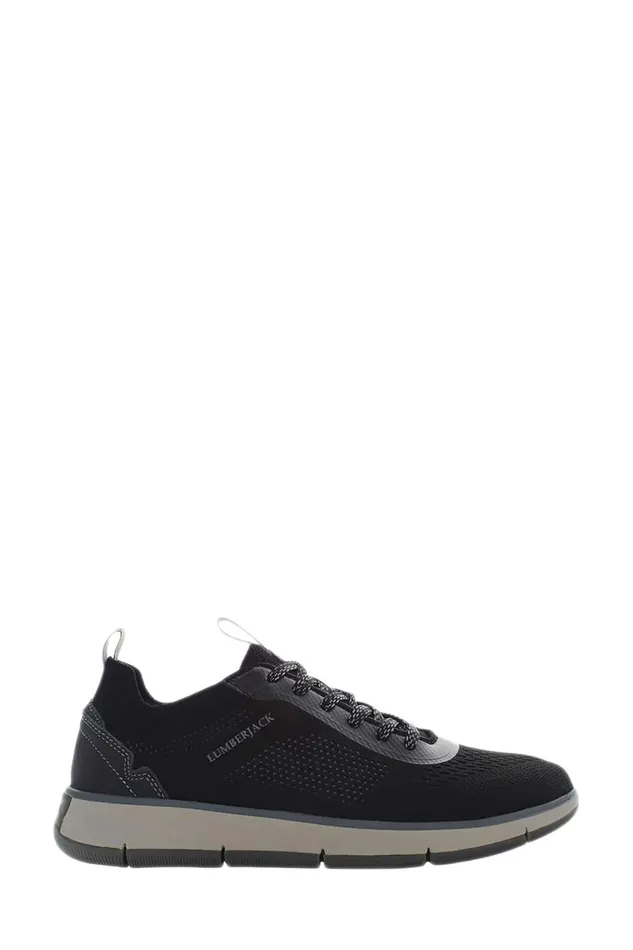 Lumberjack SNEAKERS Men FREEBOUND CASUAL LACED BLACK Man Basic Casual Boots Black
