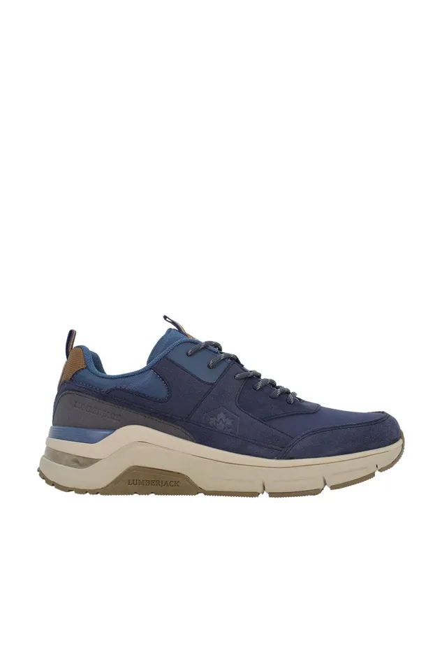 Lumberjack SNEAKERS Men ROLAND SMI4912003 NAVY BLUE Man Sport Shoes Blue