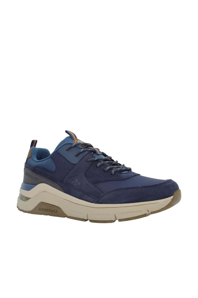 Lumberjack SNEAKERS Men ROLAND SMI4912003 NAVY BLUE Man Sport Shoes Blue