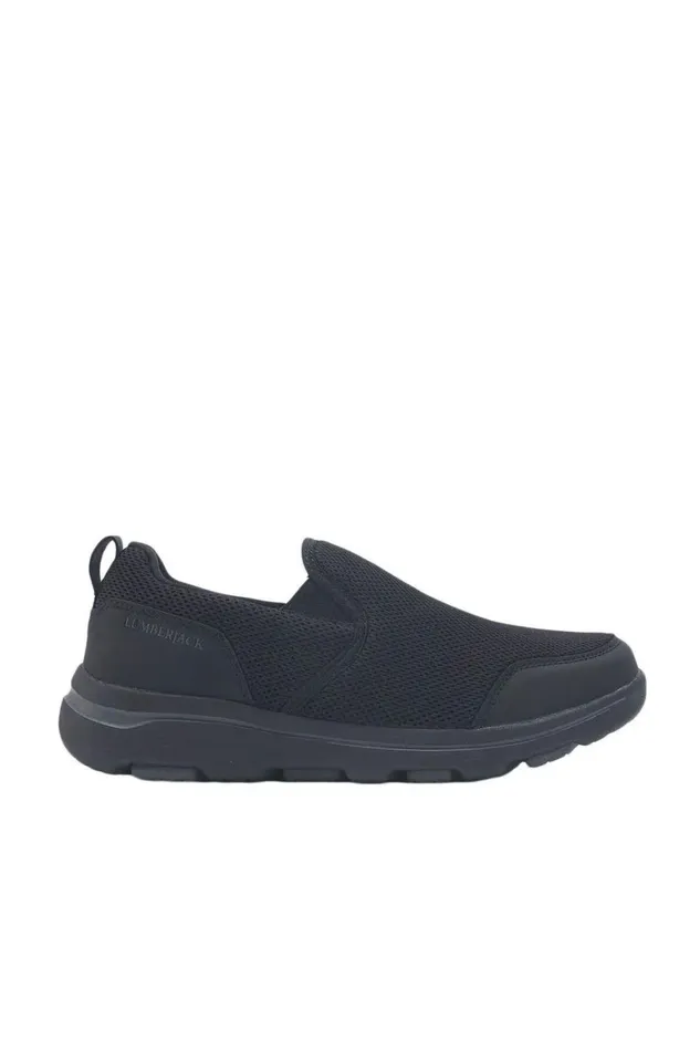 Lumberjack SNEAKERS Men SLIPON BLACK Man Comfort Shoes Black