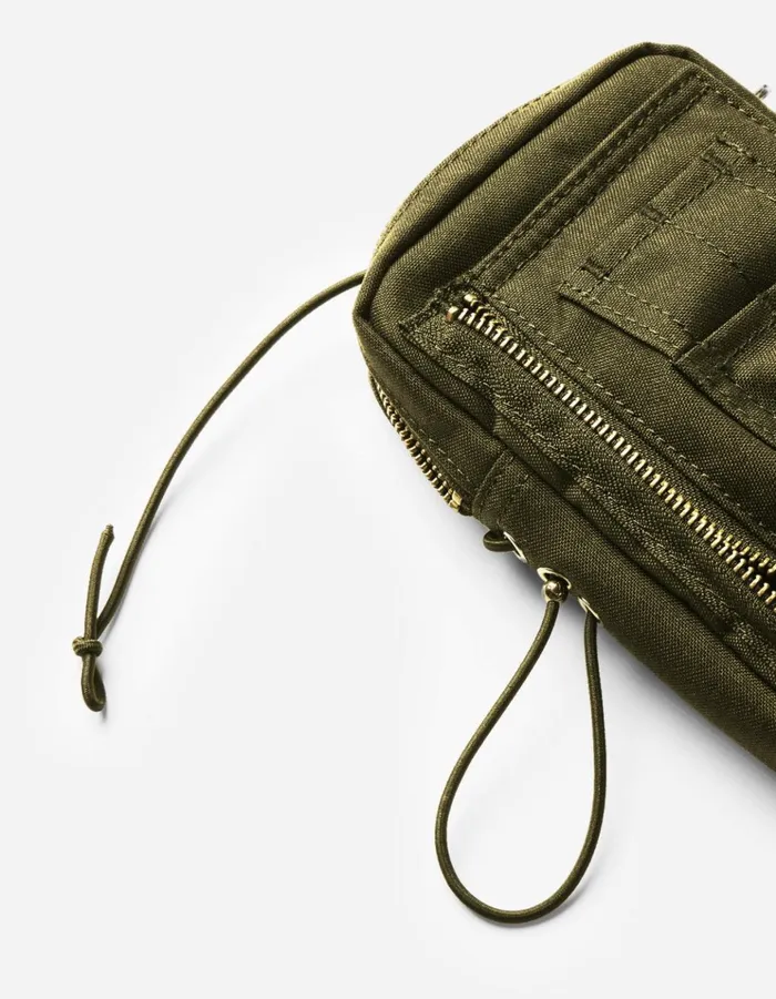 Maharishi Bags 1117 Maha MA Pocket Pouch Olive 8211 Men