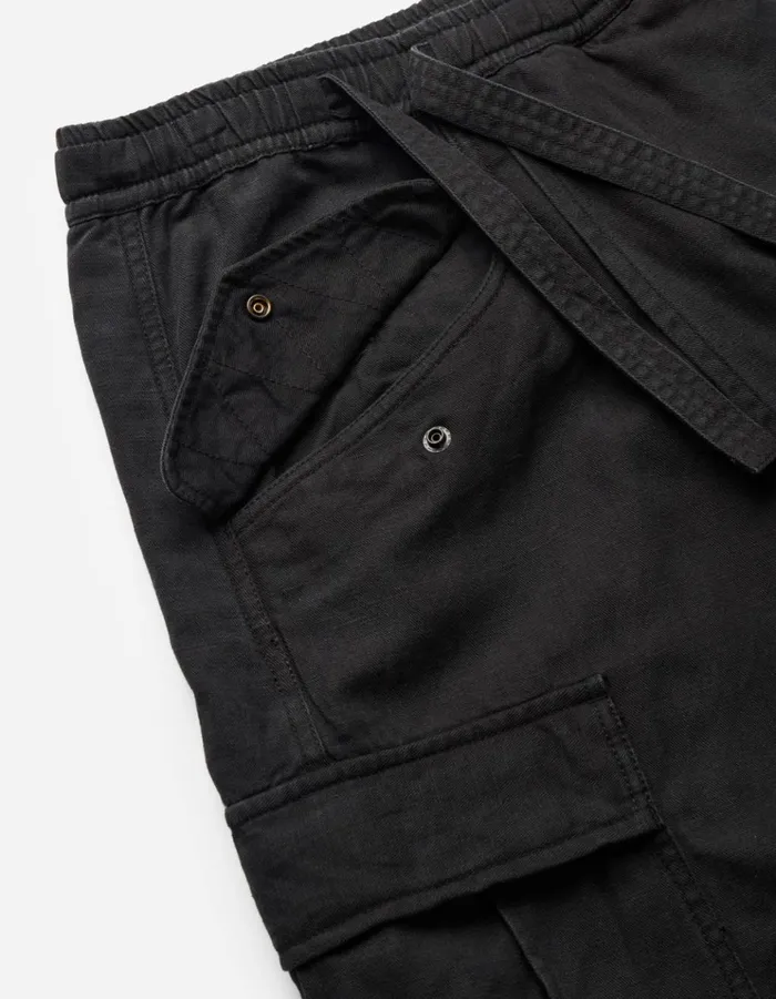 Maharishi Hakama Pants 4588 Asym Cargo Hakama Pants Black 8211 Men
