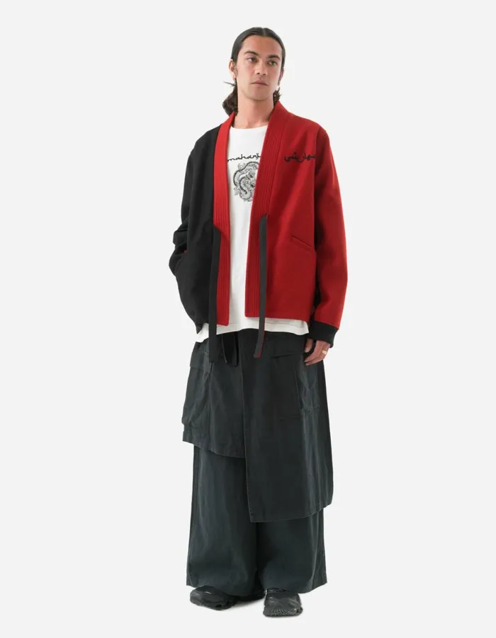 Maharishi Hakama Pants 4588 Asym Cargo Hakama Pants Black 8211 Men