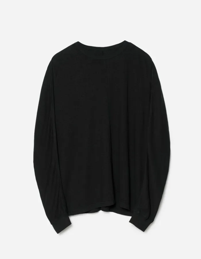 Maharishi Long Sleeve TShirts 5245 Hemp Cross Oversized LS TShirt Black 8211 Men Maharishi Long Sleeve TShirts 5245 Hemp Cross Oversized LS TShirt Black 8211 Men