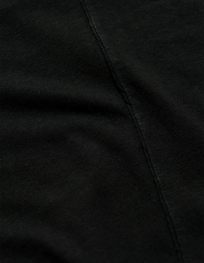 Maharishi Long Sleeve TShirts 5245 Hemp Cross Oversized LS TShirt Black 8211 Men