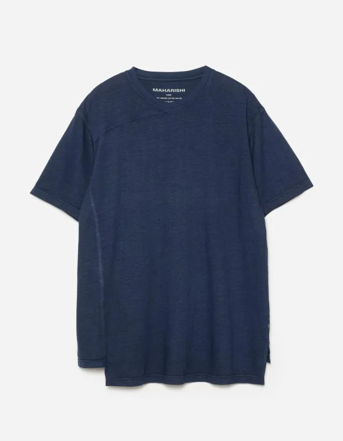Maharishi Short Sleeve TShirts 6000 Monk Organic Hemp TShirt Navy Blueprint 8211 Men Maharishi Short Sleeve TShirts 6000 Monk Organic Hemp TShirt Navy Blueprint 8211 Men