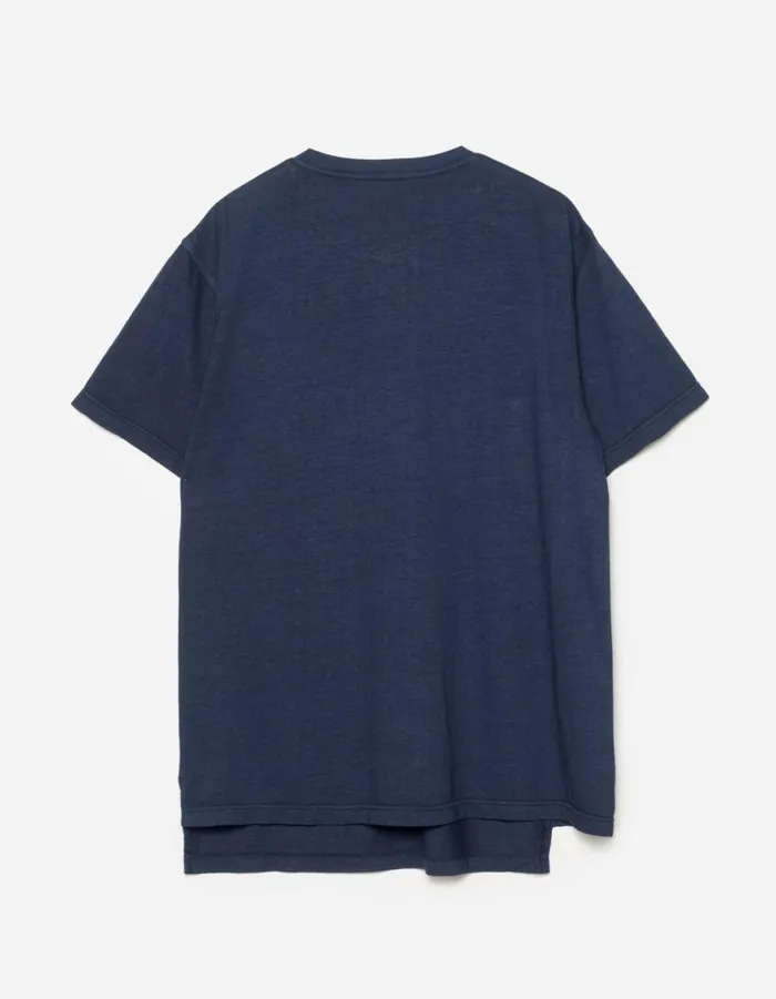 Maharishi Short Sleeve TShirts 6000 Monk Organic Hemp TShirt Navy Blueprint 8211 Men