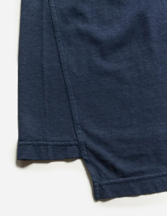 Maharishi Short Sleeve TShirts 6000 Monk Organic Hemp TShirt Navy Blueprint 8211 Men