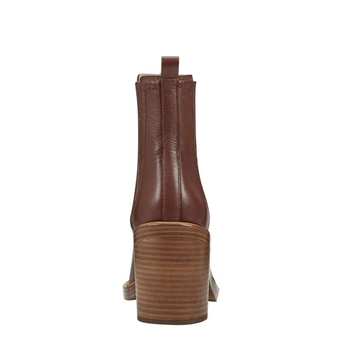 Marc Fisher Booties Women Halida Tailored Bootie Dark Natural