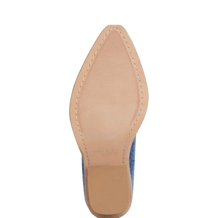 Marc Fisher Booties Women Jalella Detailed Western Bootie Denim